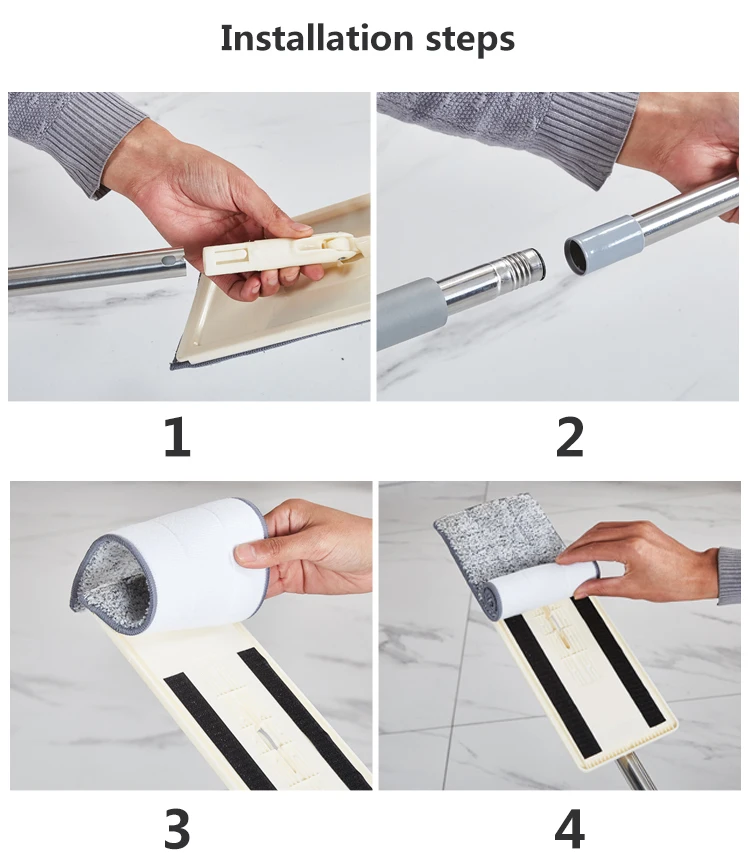 Швабра с отжимом без рук вращающаяся швабра ведром плоская из микрофибры насадки