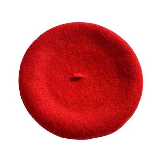 

Lady Spring Winter Berets Hat Painter Style Hat Women Wool Vintage Berets Solid Color Caps Female Bonnet Warm Walking Cap