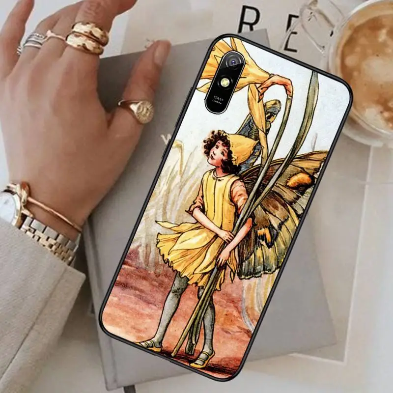 

Beautiful Flower Fairy Illustration Phone Case For Xiaomi Redmi note 4 4X 8T 9 9s 10 K20 K30 cc9 9t pro lite max
