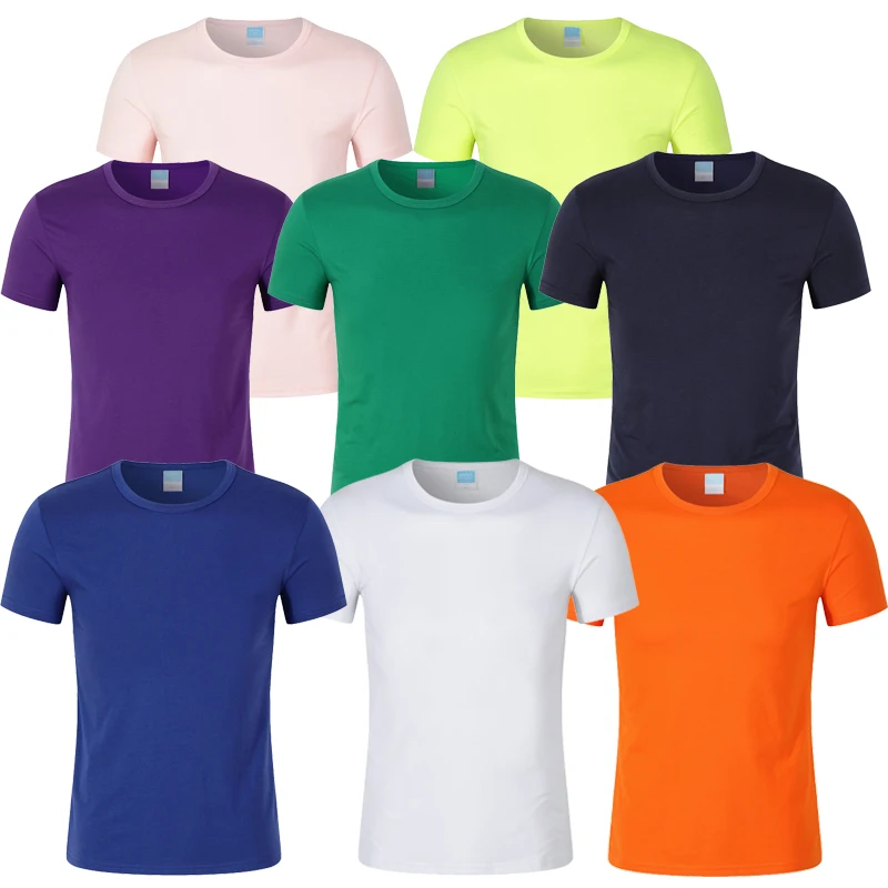 Мужская красная футболка с коротким рукавом и круглым вырезом|Футболки для