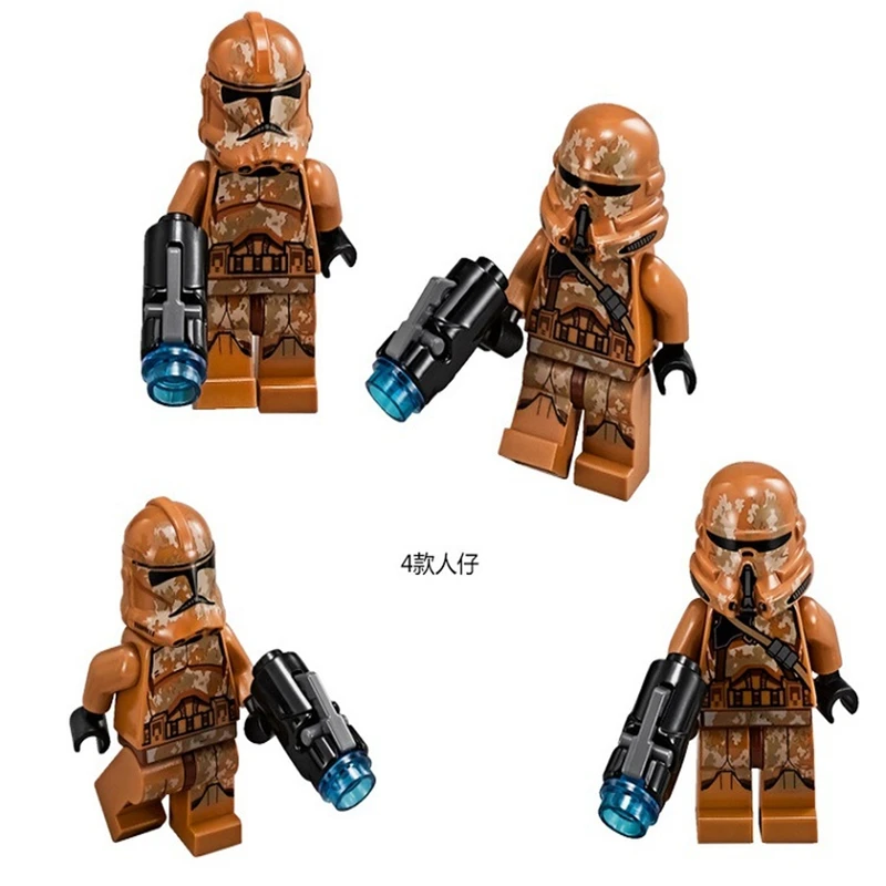 105 шт Звездные войны Geonosis 10368 десантники совместимы с Legoings 75089 блоки Строительные