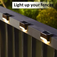 14816pcs led solar lamp path stair outdoor waterproof wall light garden landscape step deck lights balcony fence solar lights