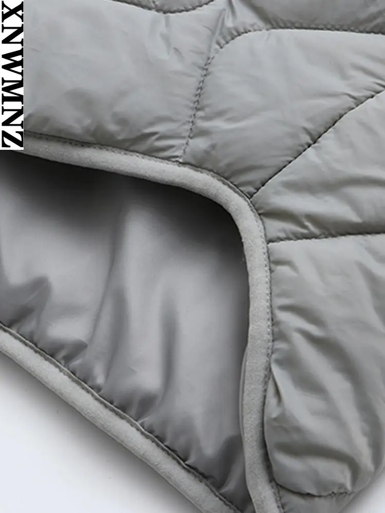 XNWMNZ Women water-repellent overshirt coat vintage long sleeve female outerwear chic quilted coats autumn clothes women coat