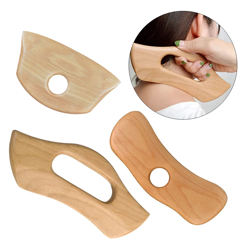 

Wooden Handheld Gua Sha Scraping Paddle, Professional Grade, Anti Cellulite, for Whole Body, Manual Muscle