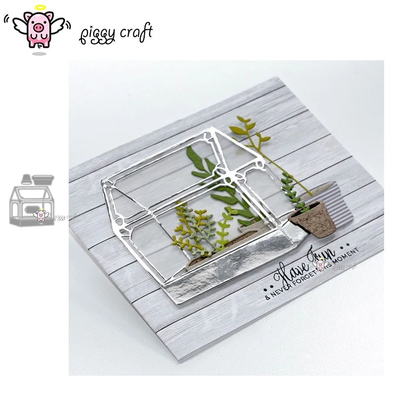 Металлические Вырубные штампы вырезанная форма фотография горшка скрапбукинг