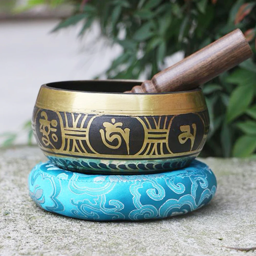 Набор металлических тибетских поющих чаш размером 3 7 дюйма чаша для йоги набор с