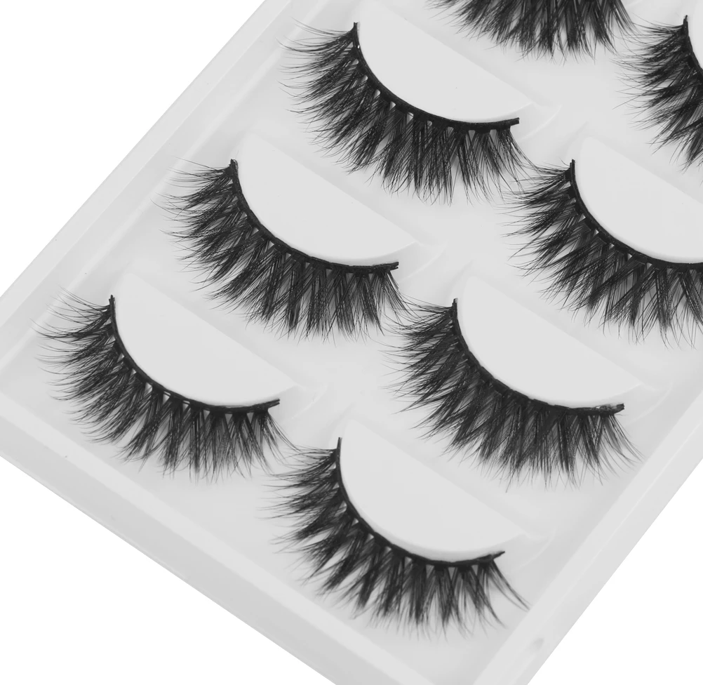5 пар 3D норковые ресницы MAANGE натуральные перекрестные накладные длинные
