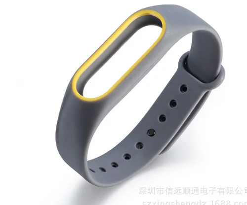 10 Для Mi Band 2 ремешок ТПУ спортивный ремешок для двух цветов против царапин, сменный Браслет для создания браслета Mi Band 2 - Цвет: 10