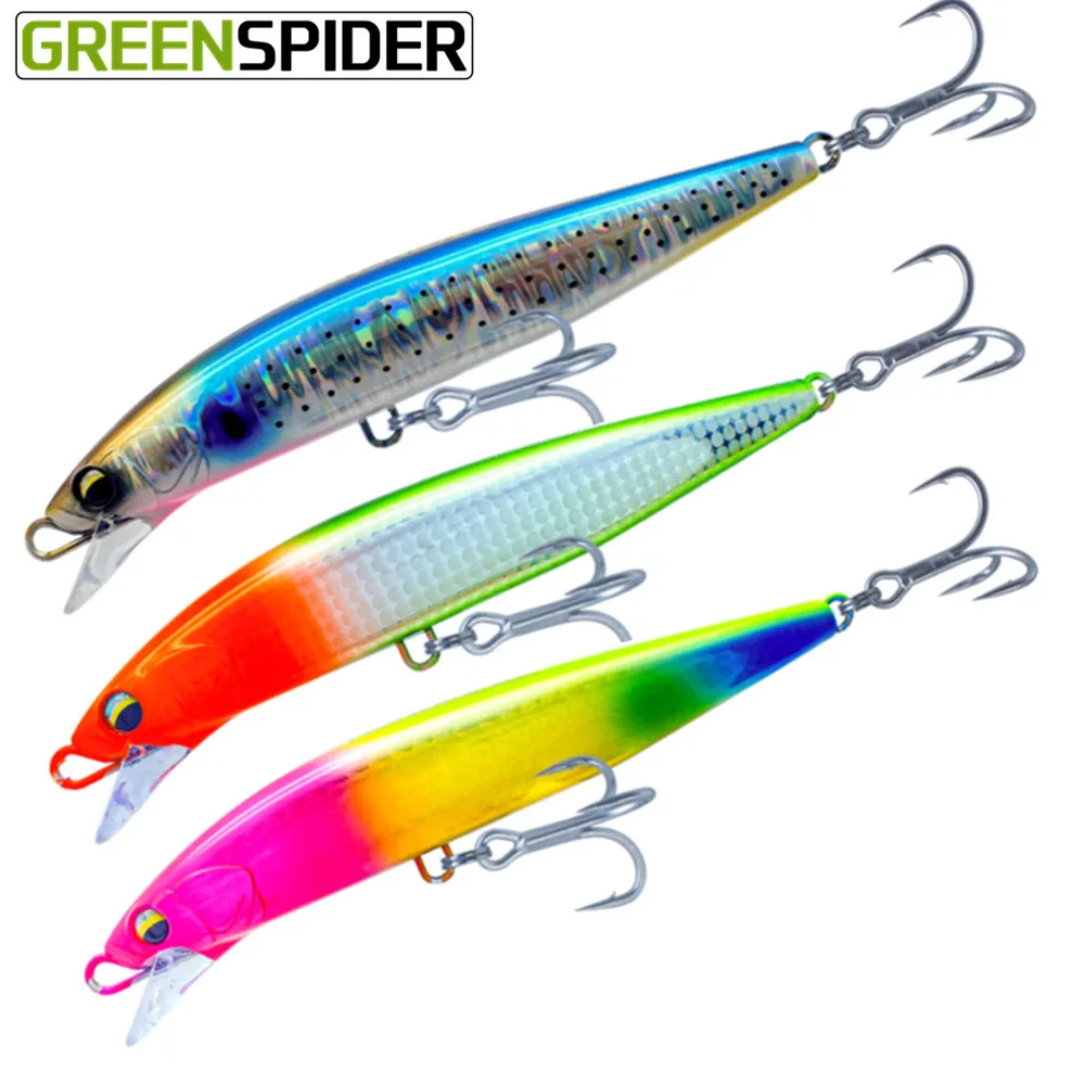 

GREENSPIDER, 1 шт., новинка, 14 см, 39 г, искусственная пятнотонущая искусственная приманка для морской воды, 8 цветов, свимбейт, искусственная приманк...