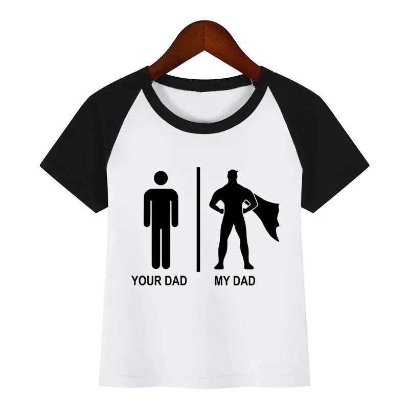 Футболка детская с принтом хлопковая тенниска аниме Супер папа подарок на день