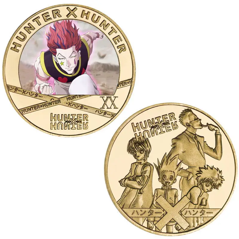

Japan Anime Hunter X Hunter Coin Cosplay Badge Cartoon Cute Metal Collect Fancy Gift