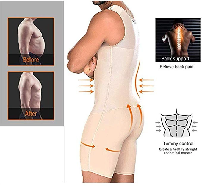 Утягивающий корсет для мужчин компрессионное боди утягивания живота