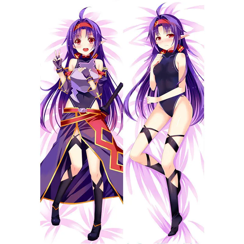 Чехол подушка для обнимания с аниме САО мечом онлайн Asuna Asada Shino Dakimakura сексуальный