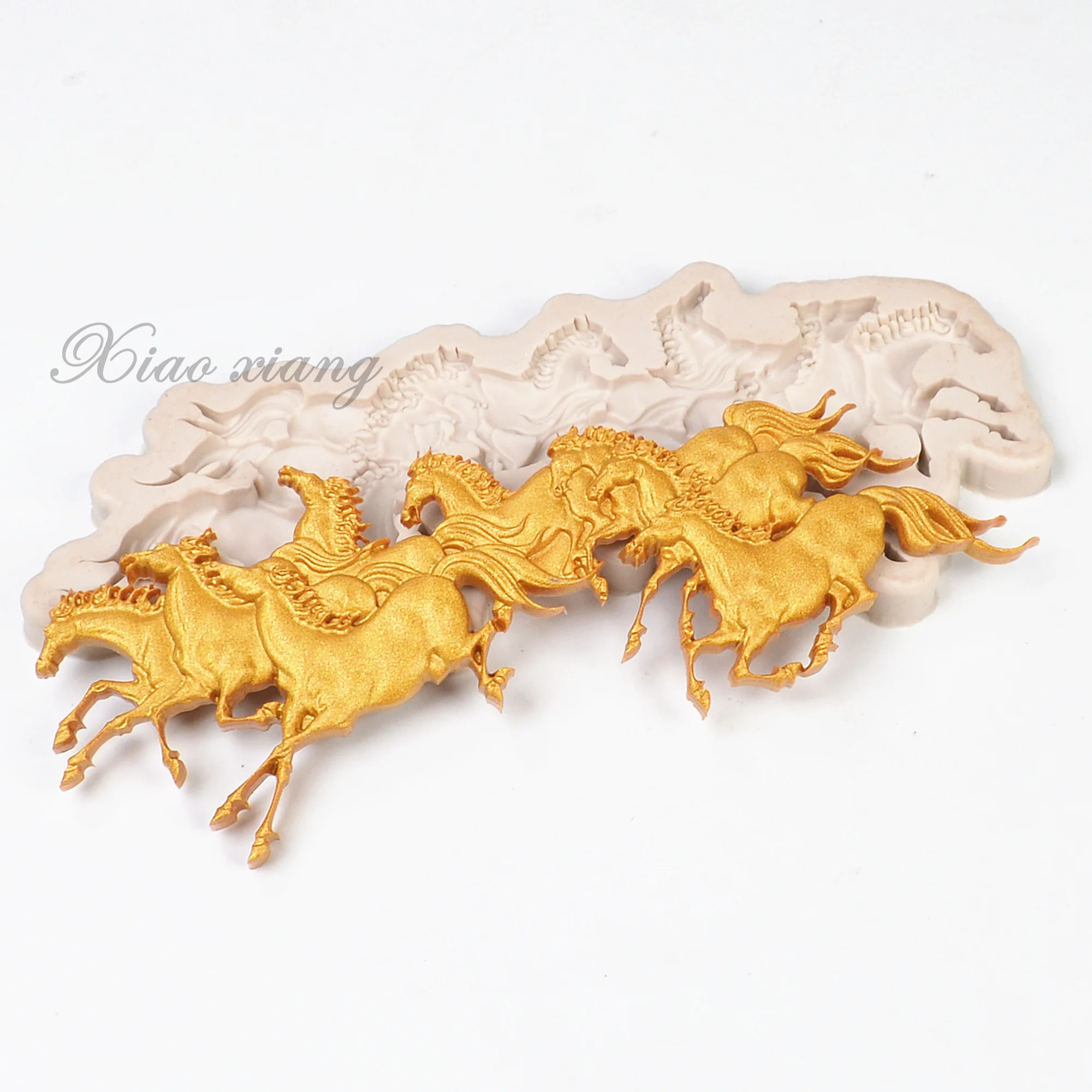 Бегущая в форме лошади помадка искусственное печенье конфеты шоколад форма | Дом