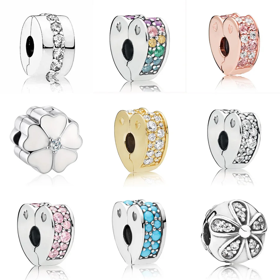 925 бусины DIY Ювелирные изделия ослепительные ромашки Примула дуги любви