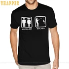 Футболка мужская с коротким рукавом и принтом Проблема рыбалки