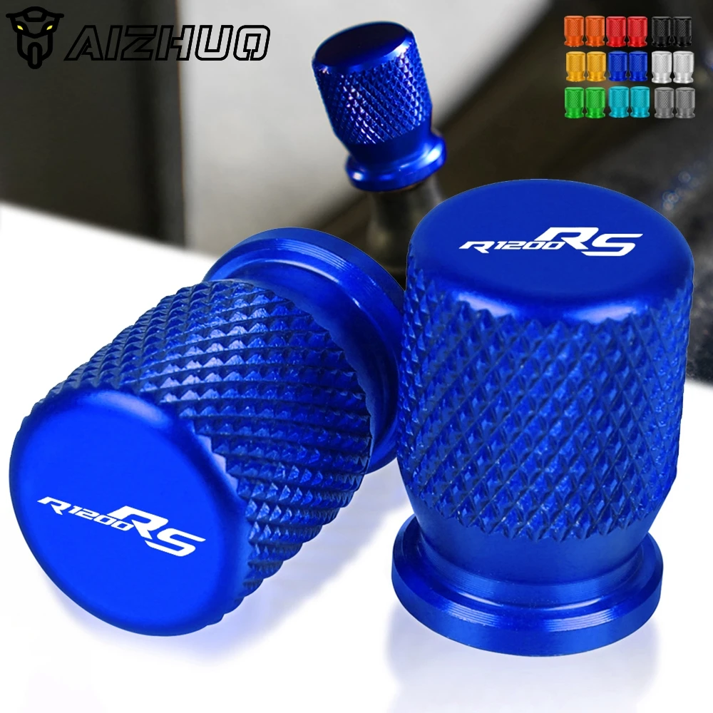 

Motorcycle Accessories Universal FOR BMW R1200RS 2015 2016 2017 2018 CNC Vehicle Wheel Tire Valve Stem Caps Cover R1200 RS Logo