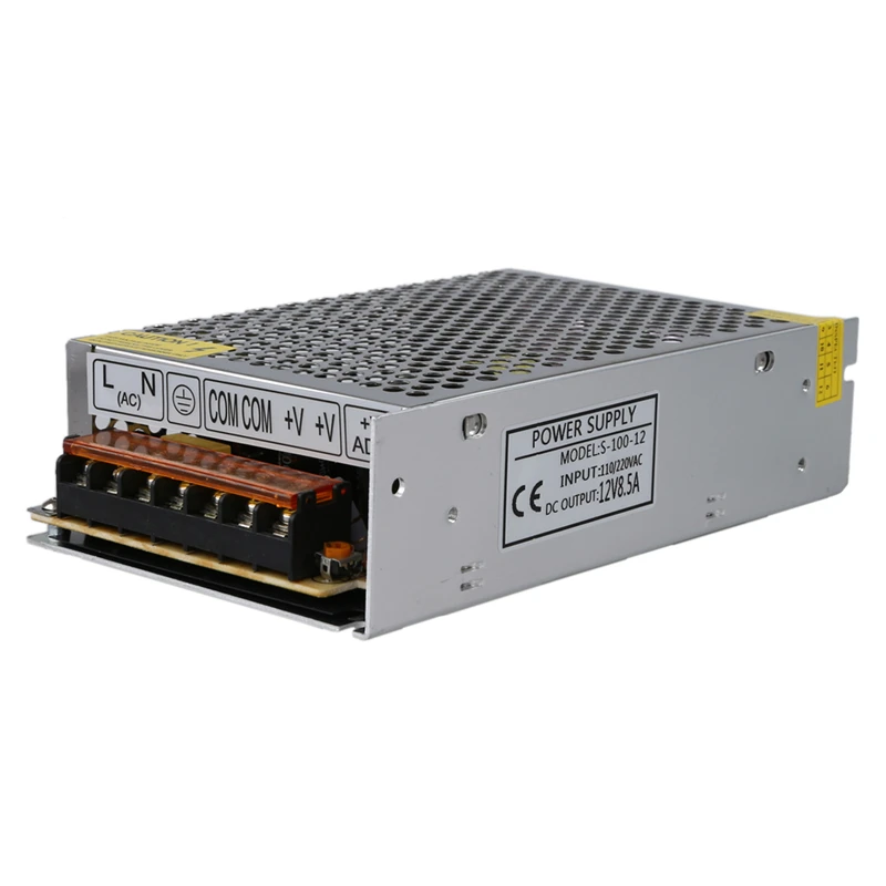 

100W Driver Power supply LED Transformer DC 12V 8.5A for Band Light Lamp