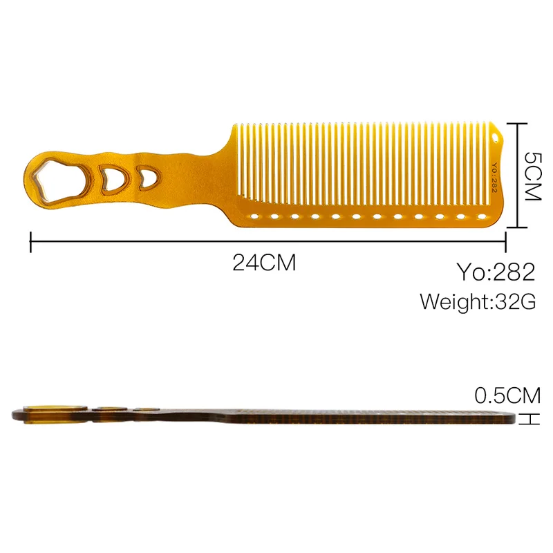 Двухцветная Профессиональная парикмахерская расческа для стрижки волос
