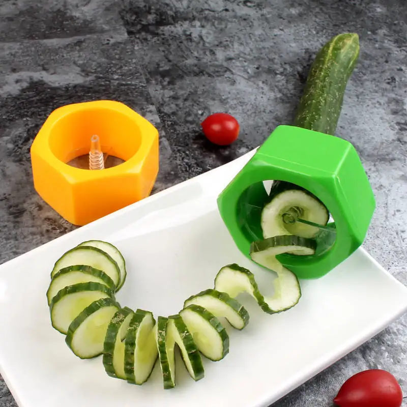 FASOTY креативный спиральный слайсер для огурцов кухонная кулинарная маска точилка