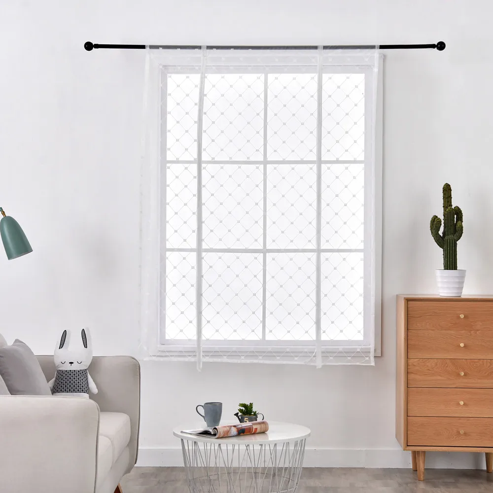 Белая решетка в римском стиле занавески для кухни окна гостиной спальни модная