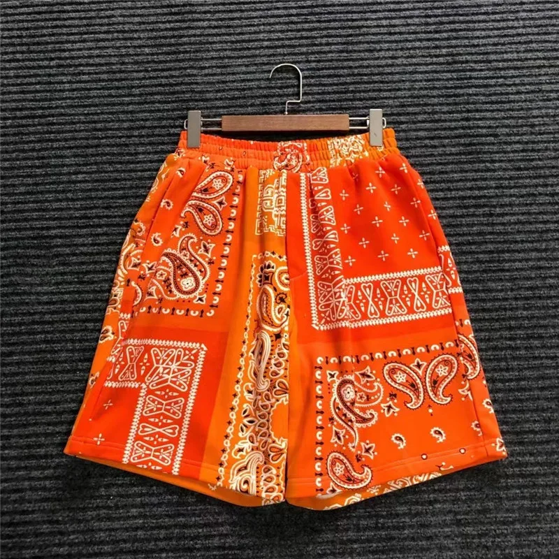 

Classic Cashew Flower Kapital SHORTS Men Women Colors Patchwork Shorts Casual Breechcloth