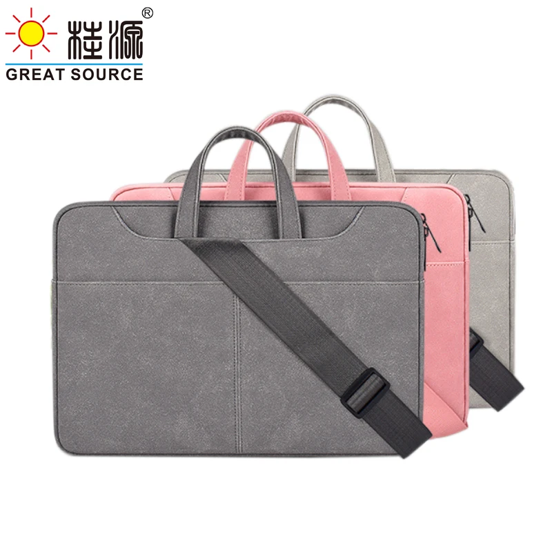 

14.3" Padfolio Portfolio bag Lagtop Bag Matt Finishing High Quality Nice Handwork Document Orgnizer bag (W40*H28*D3cm)