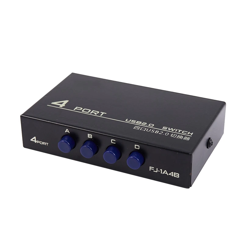 Металлический коммутатор с 4 портами Usb 2 0 | Электроника