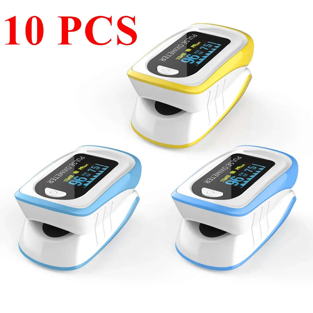 10 шт. Пульсоксиметр портативный мини пальцевой оксиметр насыщение крови