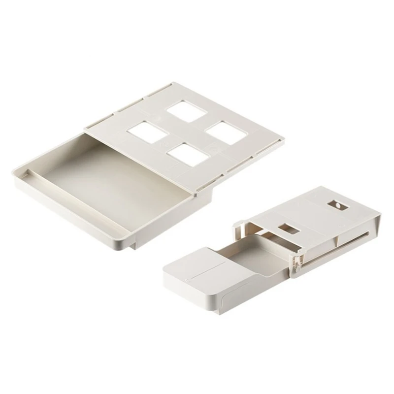 

2Pcs Under Desk Drawer Organizer Set, Slide Out Desk Organizers and Storage, Self-Adhesive Pencil Drawer Tray