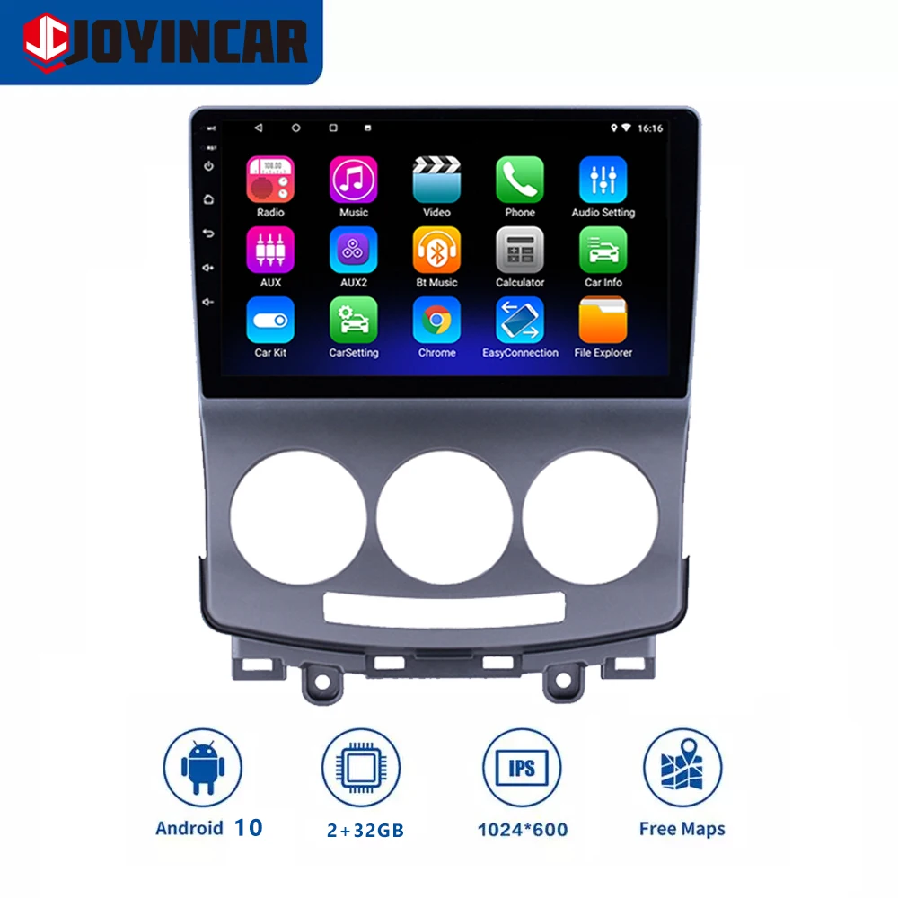 

JOYINCAR New Android 10 System Car Multimedia Player For Mazda 5 2005 2006 2007 2008-2010 2din GPS Autoradio Stereo Radio