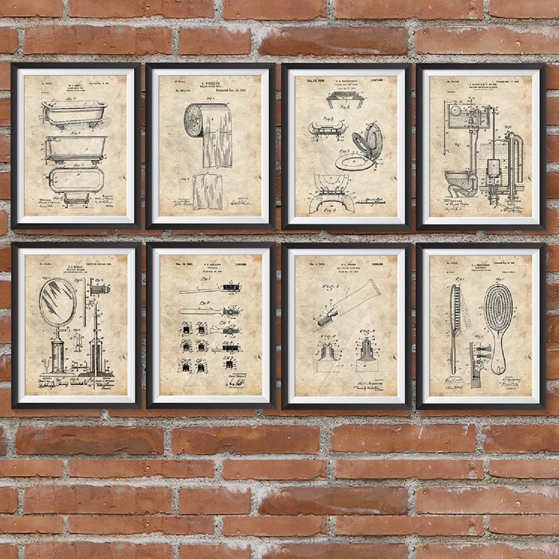 

Laundry Room Wash Dry Iron Fold Vintage Laundry Nordic Poster Wall Art Canvas Painting Wall Pictures For Living Room Unframed