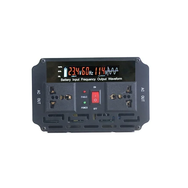 DC24V для AC110V 60HZ 1500W Мощность инвертор Питание с UPS функцией зарядки аккумулятора|sine