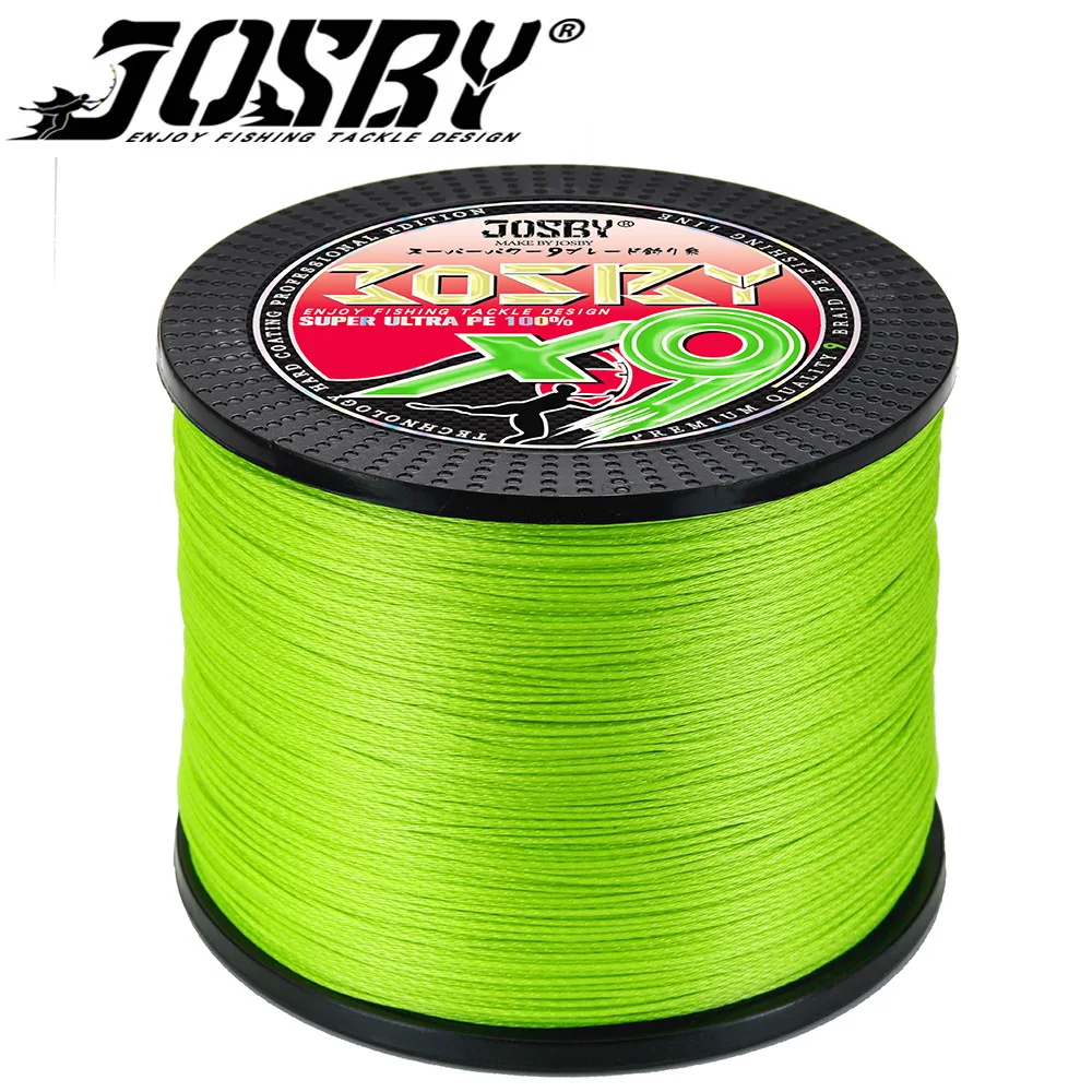 

JOSBY NEW Fishing Line Japanese Multifilament 300M 500M 1000M 9 Strands Super Strong Smooth 100%PE Durable Sea Bass Braided Wire