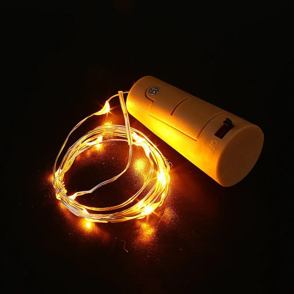 

2M 20LED Garland Solar Wine Bottle Lights Solar Cork Fairy Lights Christmas Light LED Copper Garland Wire Fairy String