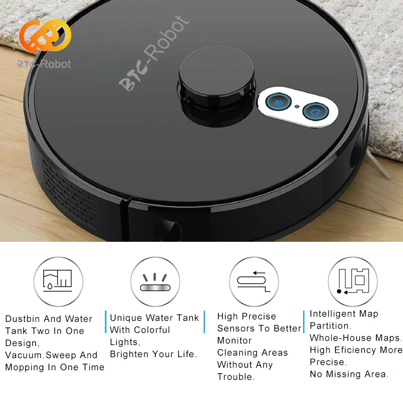 Робот-пылесос с функцией сухой и влажной уборки 4000 Па | Бытовая техника