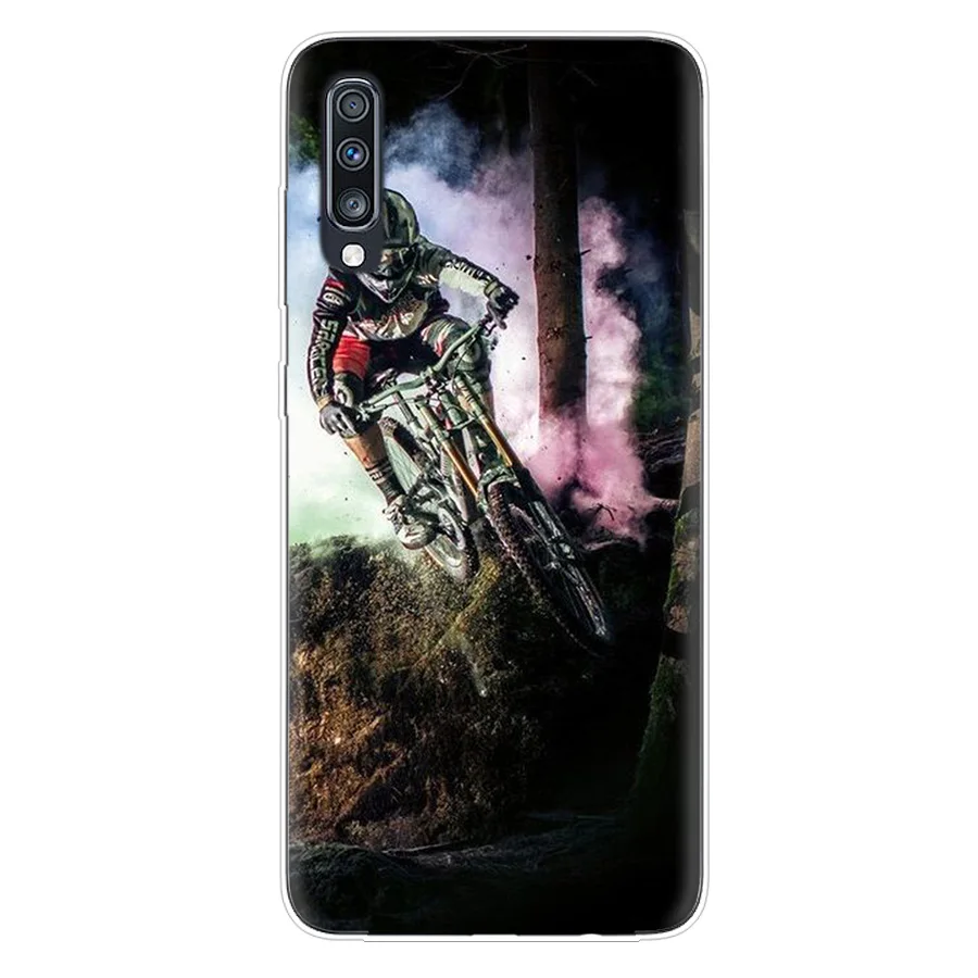 

Offroad Bike Soft Case For Samsung A70 A50 A71 A10 S10 Plus A51 S21 Ultra A20 A20E S20 FE S7 Edge S8 S9 S10E Note 20 Back Cover