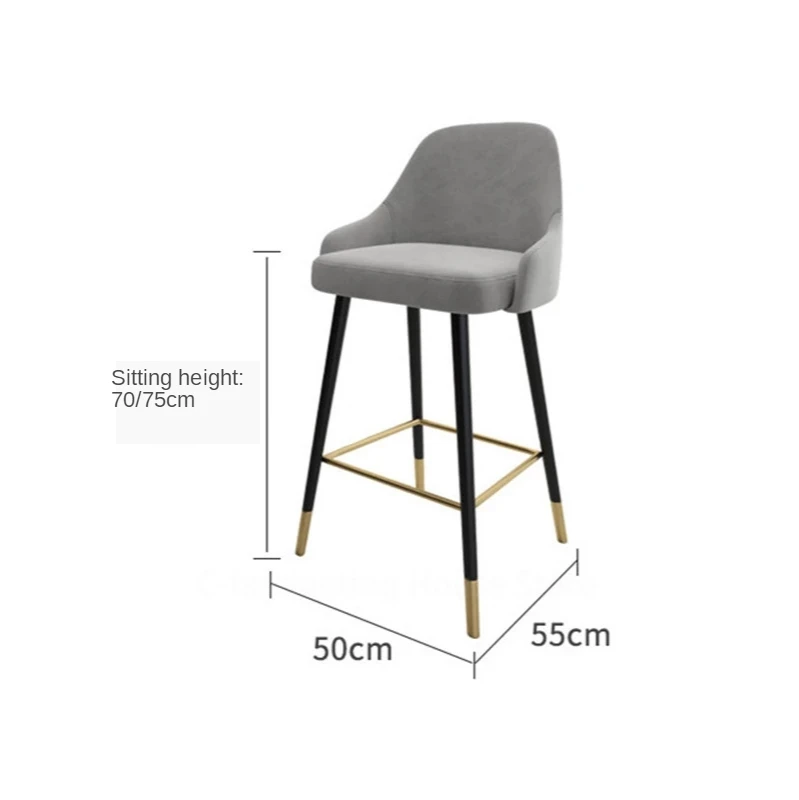 Высокий стул для бара нордический стиль современный минималистичный роскошные