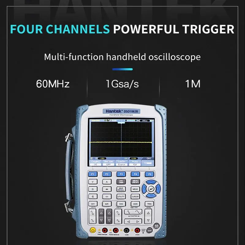 Цифровой осциллограф Hantek DSO1062B 60 МГц 2 канала 1 ГГц/с | Инструменты