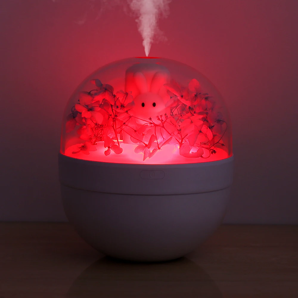 

Sweet Rabbit Wireless Air Humidifier Ultrasonic USB Aroma Difusor Humidificador With Romantic Color Aromatherapy Lamp for Home