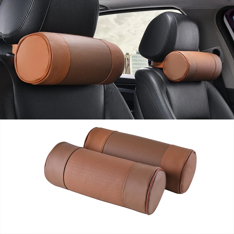 1 пара автомобильная кожаная подушка для подголовника | Автомобили и мотоциклы