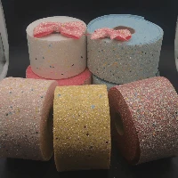 75mm10 ярдов(отключен) блеск светится в темноте кожа ткань DIY упаковка/вечерние/волосы бант Украшение Чехол для телефона, 10Yc8022