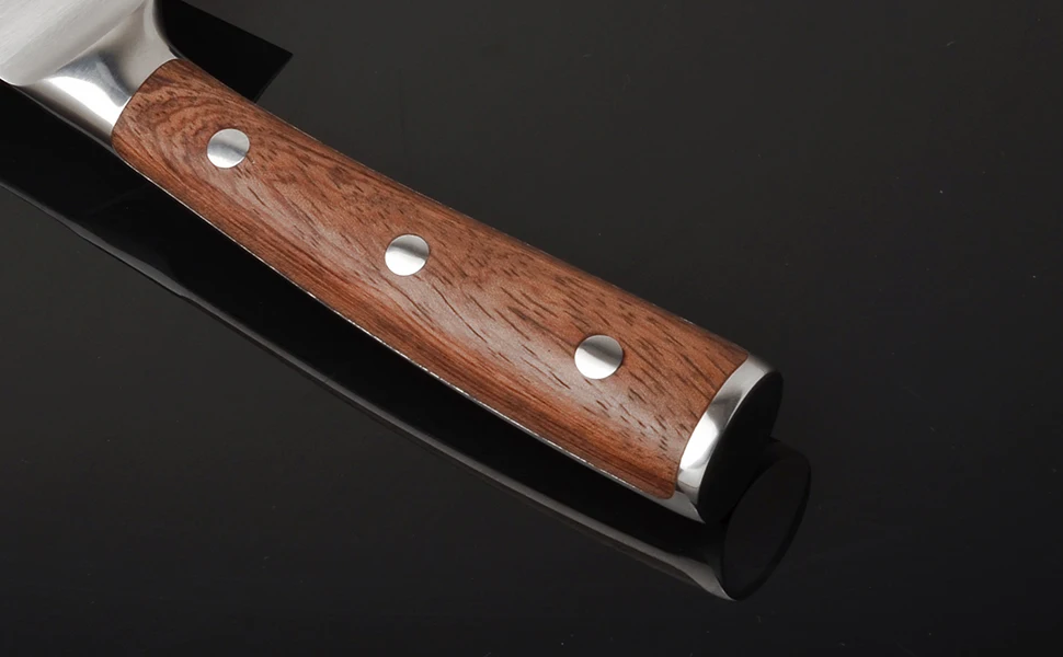 Нож шеф-повара Gyuto, кухонный, немецкий, нержавеющая сталь, палисандр, ручка, разделочный нож, нож для нарезки мяса, филе, кухонный нож 27