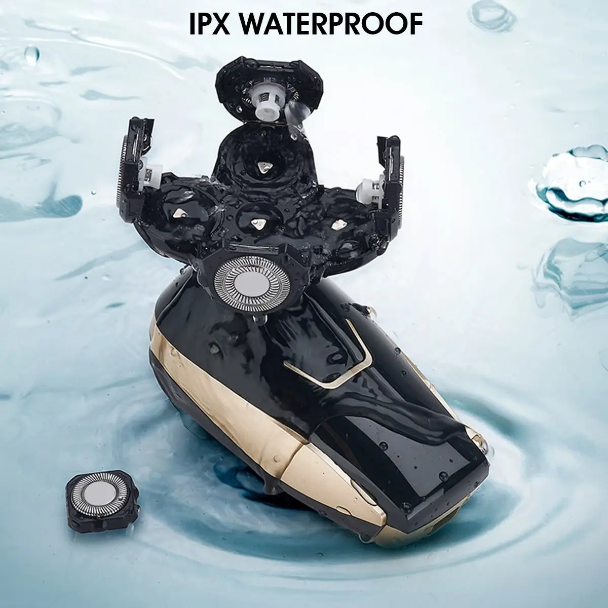 

USB Rechargeable 5 Heads Bald Head Electric Shaver Hair Trimmer Clipper Wet&dry Use Waterproof LED Display Men Facial Cleaning