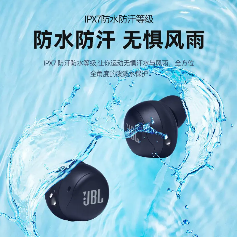 للبيع JBL Live Free NC صحيح اللاسلكية الحد من الضوضاء الرياضة في الأذن سماعة رأس بخاصية البلوتوث تشغيل مقاوم للماء عرق واقية الموسيقى Gameسماعة