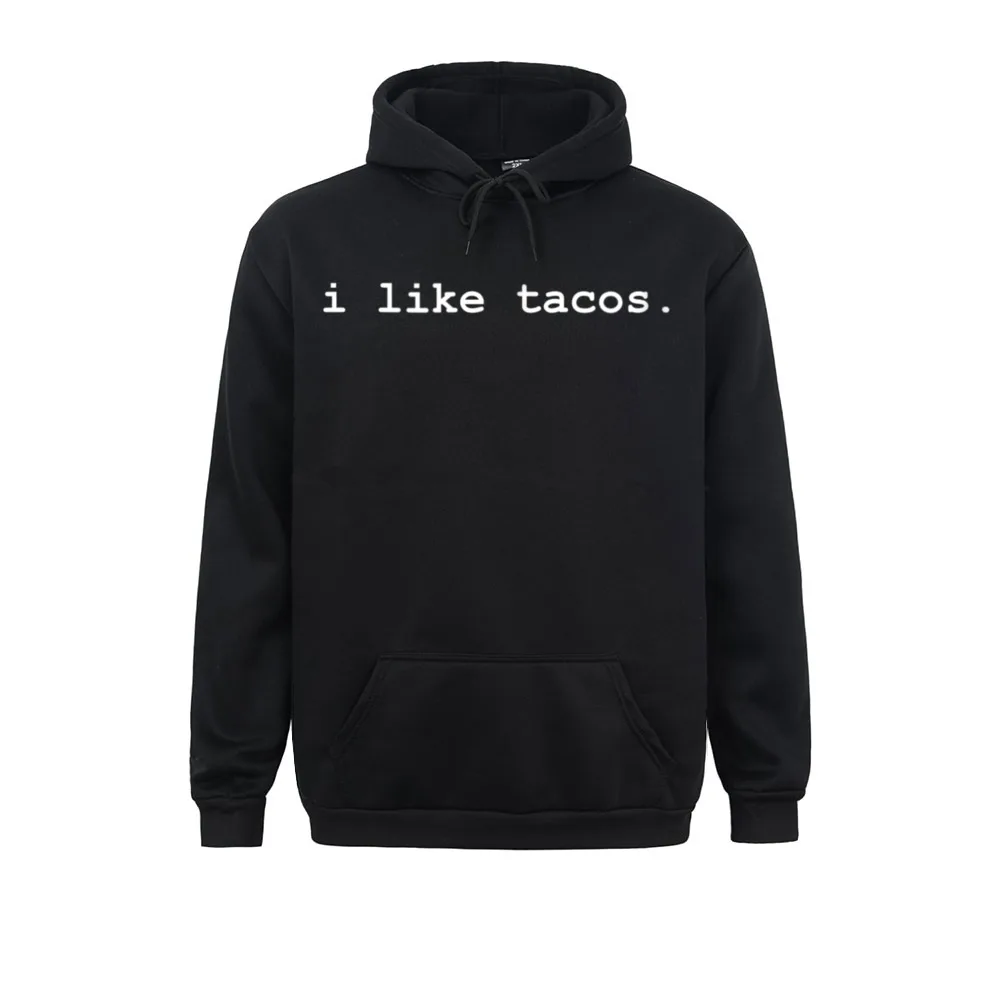 

I Like Tacos Minimalist Funny Design Winter Women Men Hoodies Group Hoods Family Long Sleeve Sweatshirts