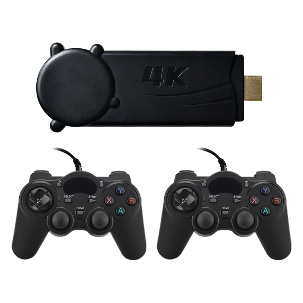 

Беспроводная игровая консоль 4k HD USB 32 ГБ 4000 классических игр CPS PS1 мини ретро игровая ТВ-приставка двойной контроллер подарок для детей