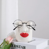 nordic creative ceramic body art face girl glasses frame vase decoration living room bedroom home decorat ornaments