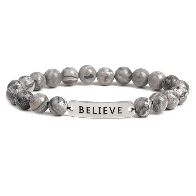 Парные натуральные камни чакра вулканическая лава рок бусины надпись Браслет