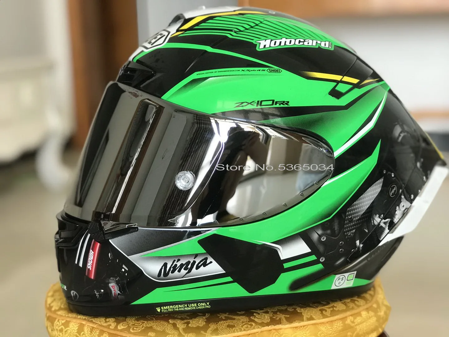 Мотоциклетный шлем на все лицо X14 ZX 10RR зеленый для езды мотоцикле гоночный